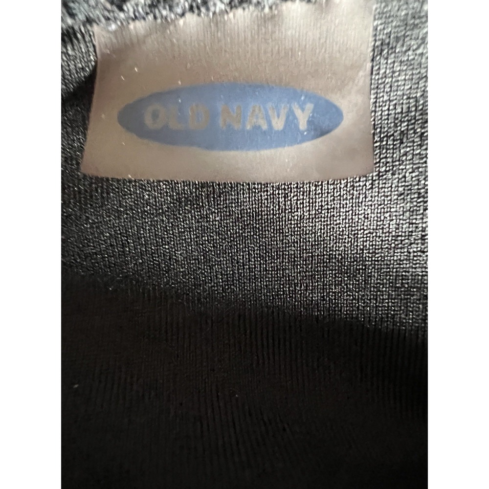 Old Navy Black One Piece Swimsuit Women's Large Twist Front V-Neck - Picture 3 of 5